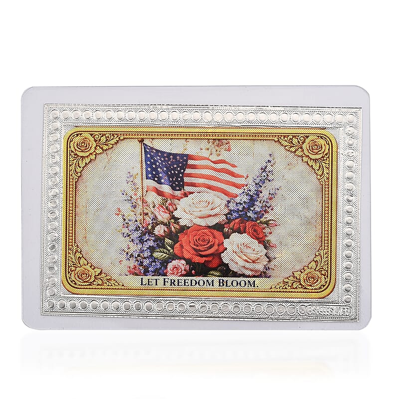 999 Fine Silver Freedom in Bloom – American Legacy Tribute Embossed Sheet 500mg