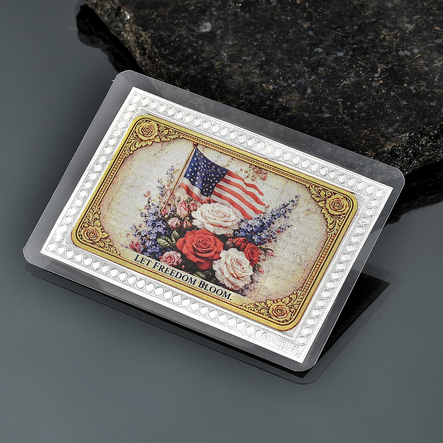 999 Fine Silver Freedom in Bloom – American Legacy Tribute Embossed Sheet 500mg