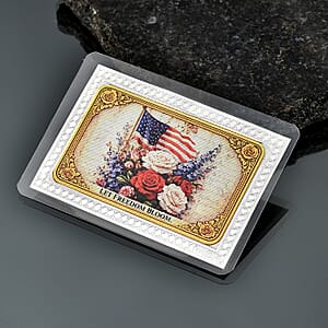 999 Fine Silver Freedom in Bloom &ndash; American Legacy Tribute Embossed Sheet 500mg