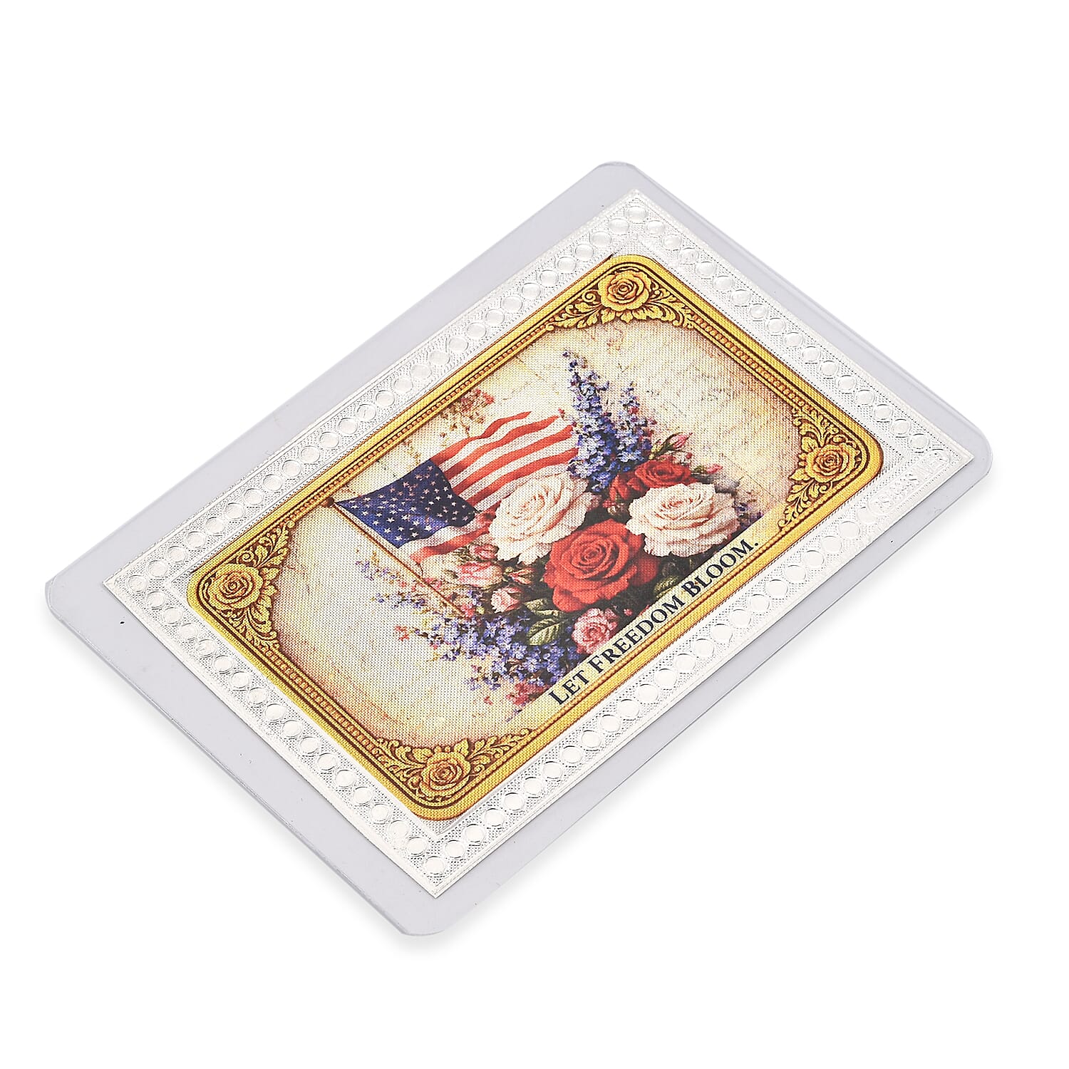 999 Fine Silver Freedom in Bloom – American Legacy Tribute Embossed Sheet 500mg