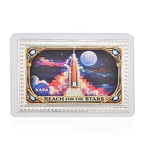 999.9 Fine Silver Journey Beyond the Stars - NASA Silver Tribute Embossed sheet 500mg