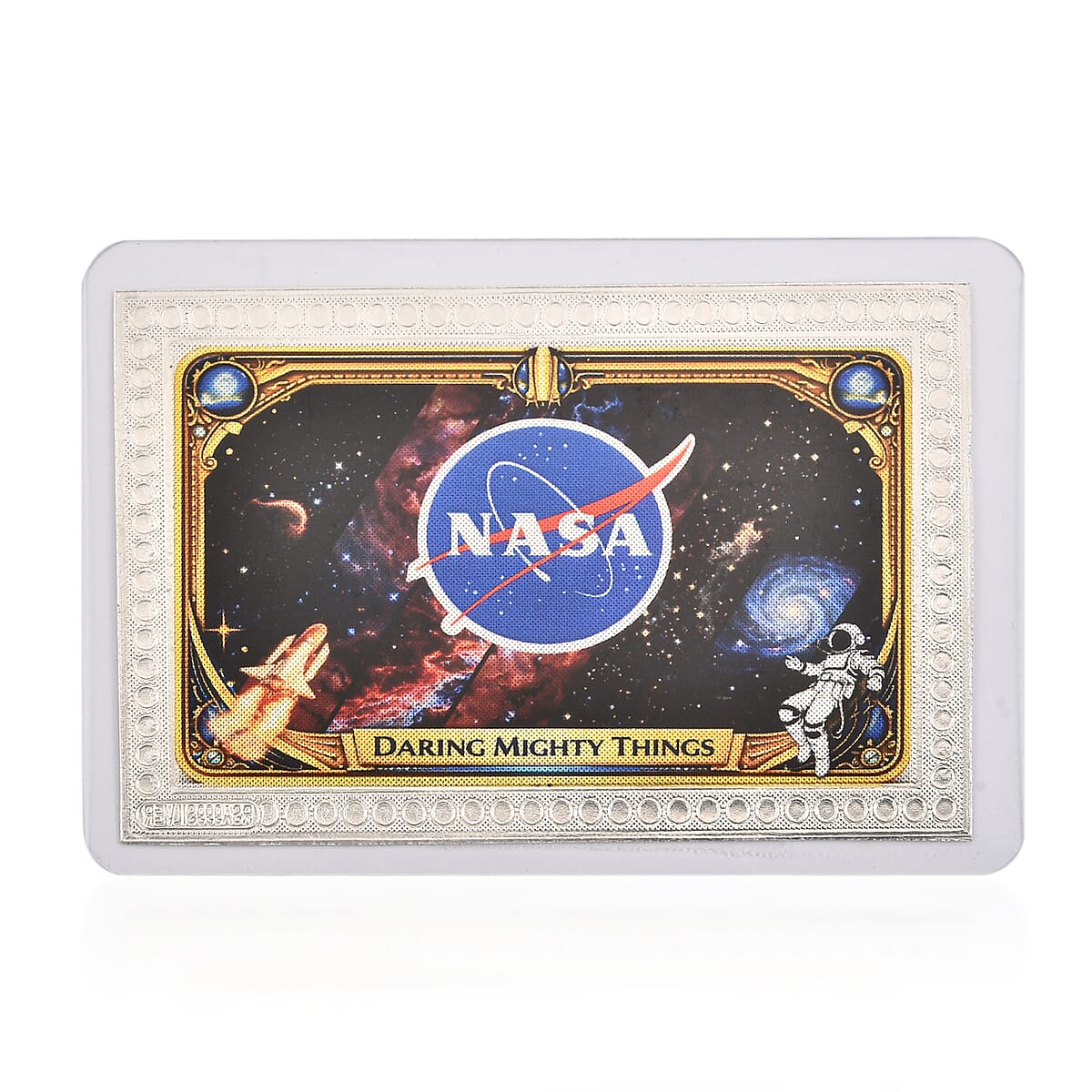 999.9 Fine Silver Journey Beyond the Stars - NASA Silver Tribute Embossed sheet 500mg image number 3