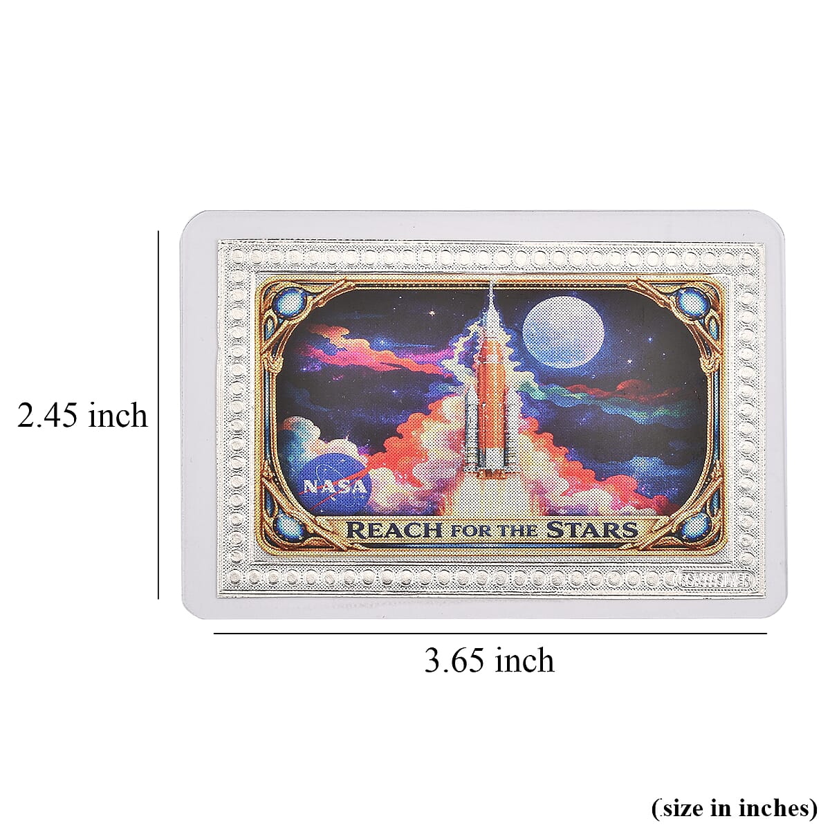999.9 Fine Silver Journey Beyond the Stars - NASA Silver Tribute Embossed sheet 500mg image number 8