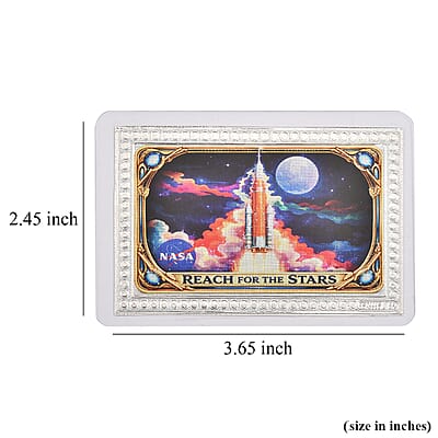 999.9 Fine Silver Journey Beyond the Stars - NASA Silver Tribute Embossed Sheet 500 mg