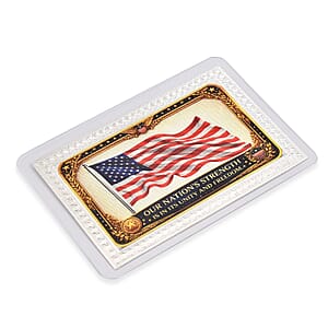 999 Fine Silver Our Nations Strength Is In Its Unity and Freedom Sheet 500mg