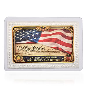 999 Fine Silver Our Nations Strength Is In Its Unity and Freedom Sheet 500mg