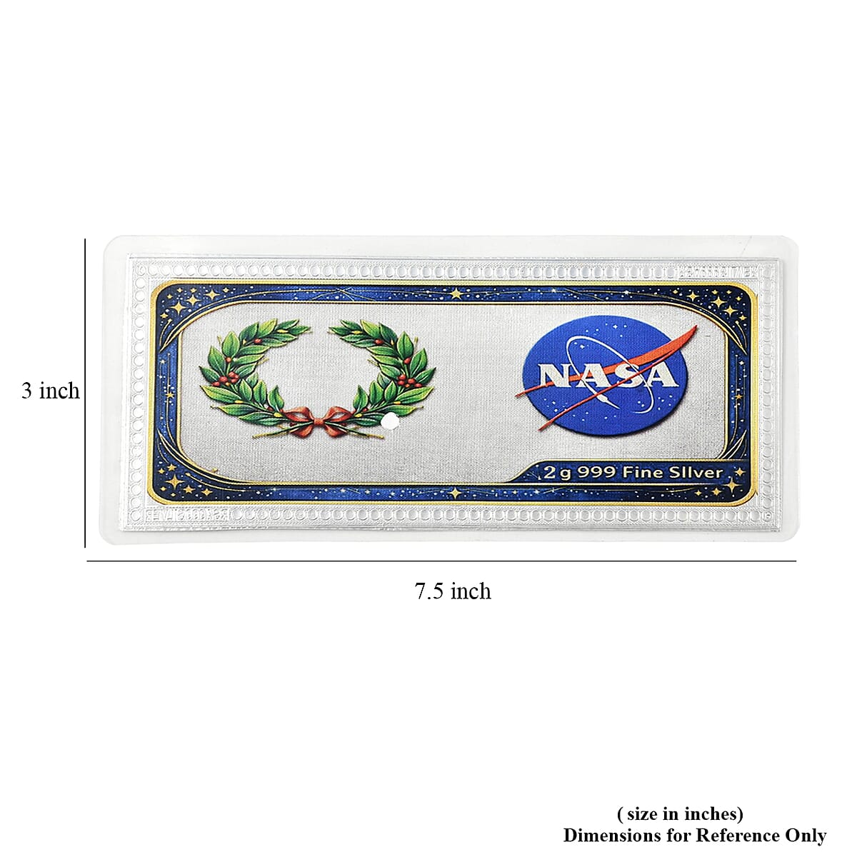 999.9 Fine Silver Journey Beyond the Stars - NASA Silver Tribute Printed Embossed sheet (2 g) image number 5