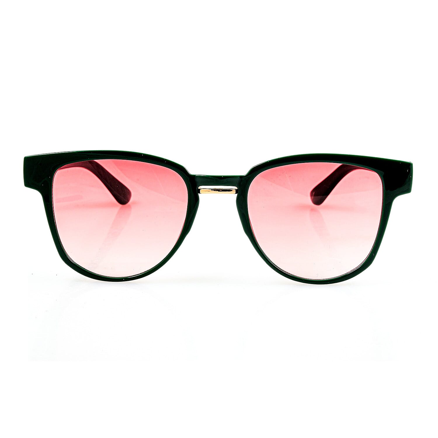 Closeout Green Tortoise UV400 Clubmaster Sunglasses