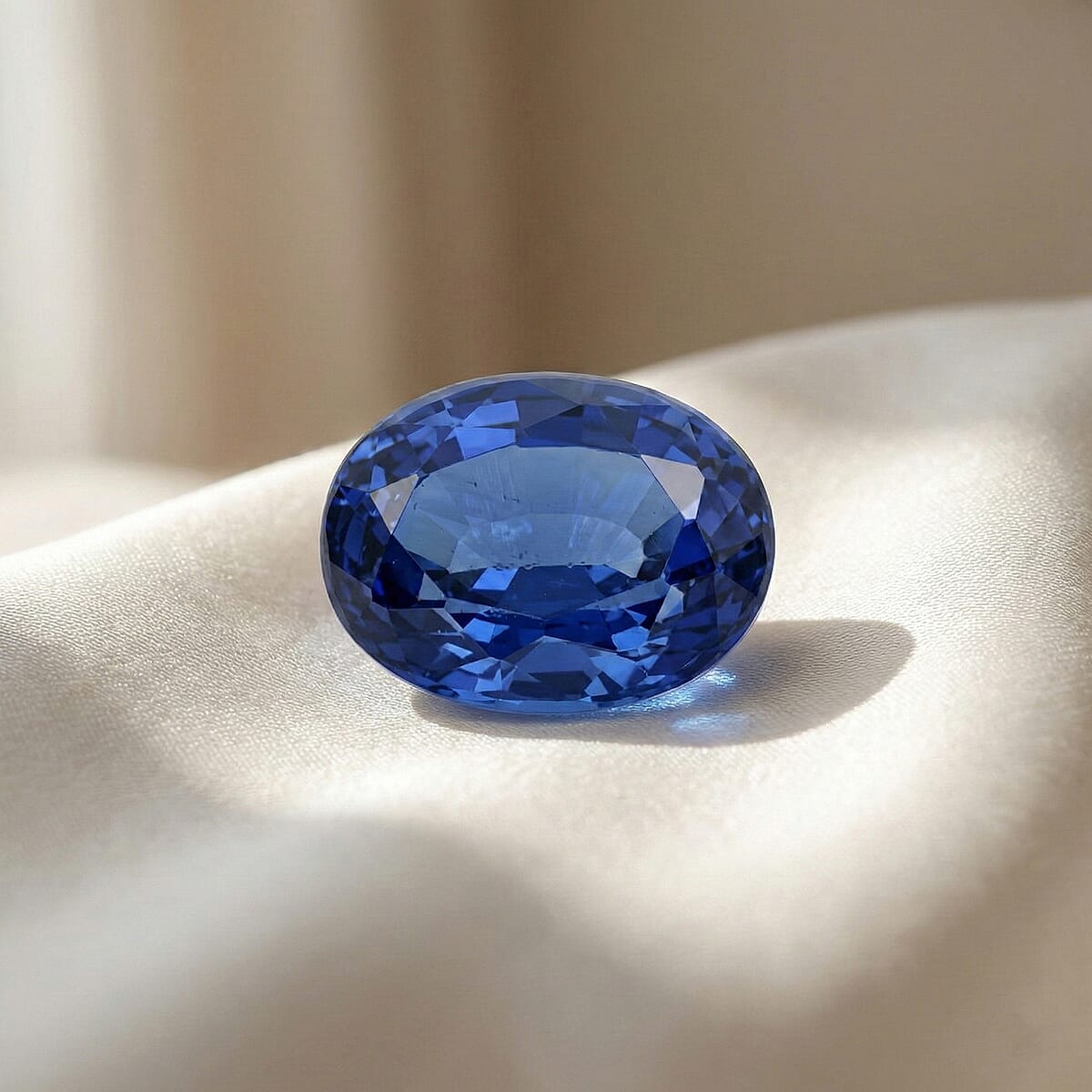 Certified & Appraised AAAA Royal Ceylon Blue Sapphire (Ovl Free Size) 1.40 ctw image number 1