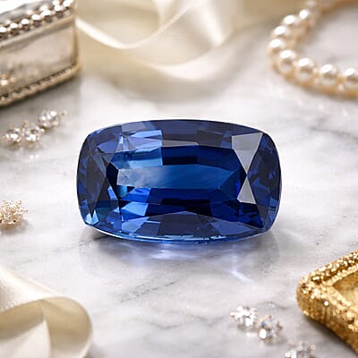 Certified and Appraised AAAA Royal Ceylon Blue Sapphire (Cush Free mm) 1.40 ctw