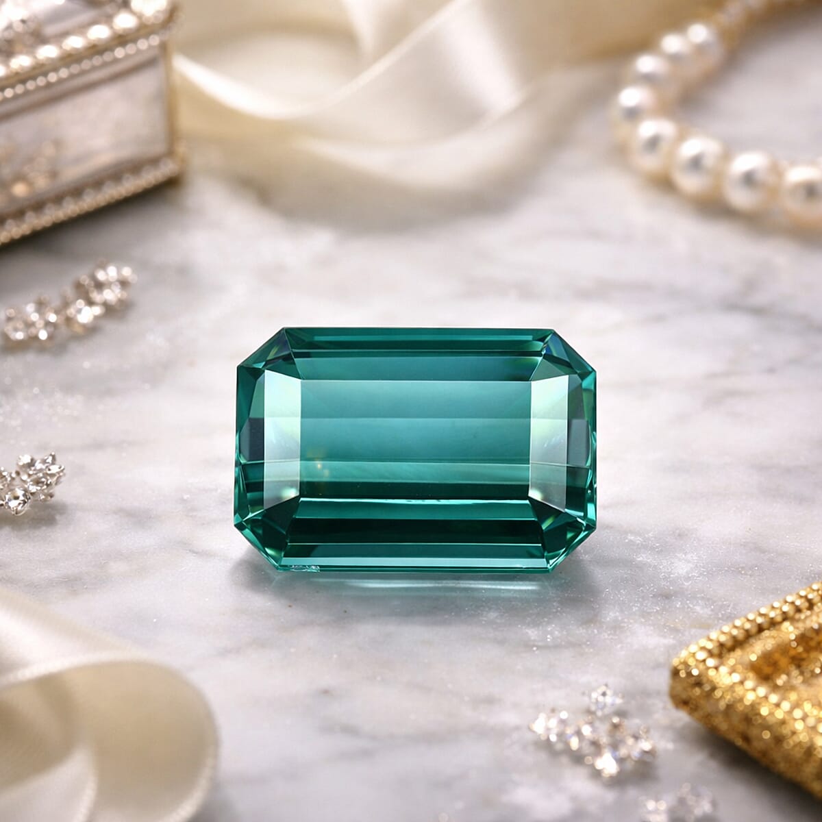 Gem Hunter Collection AAAA Indicolite (Oct 7x5 mm) 1.00 ctw image number 1