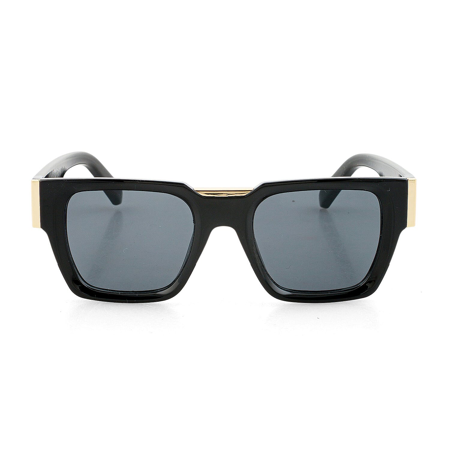 Closeout Black UV400 Square Sunglasses
