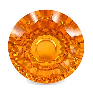 AAAA Brazilian Citrine Fire Flame Cut (Rnd 14 mm) 8.50 ctw