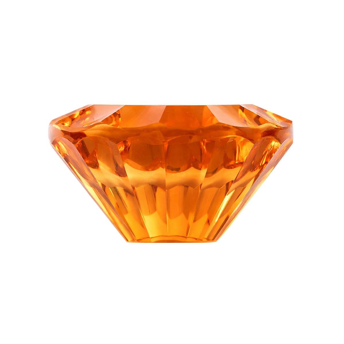 AAAA Brazilian Citrine Fire Flame Cut (Rnd 14 mm) 8.50 ctw image number 2