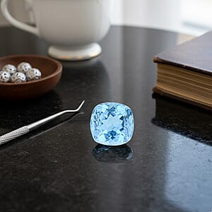 AAAA Twilight Cut Swiss Blue Topaz (Cush 14x12 mm) 8.50 ctw