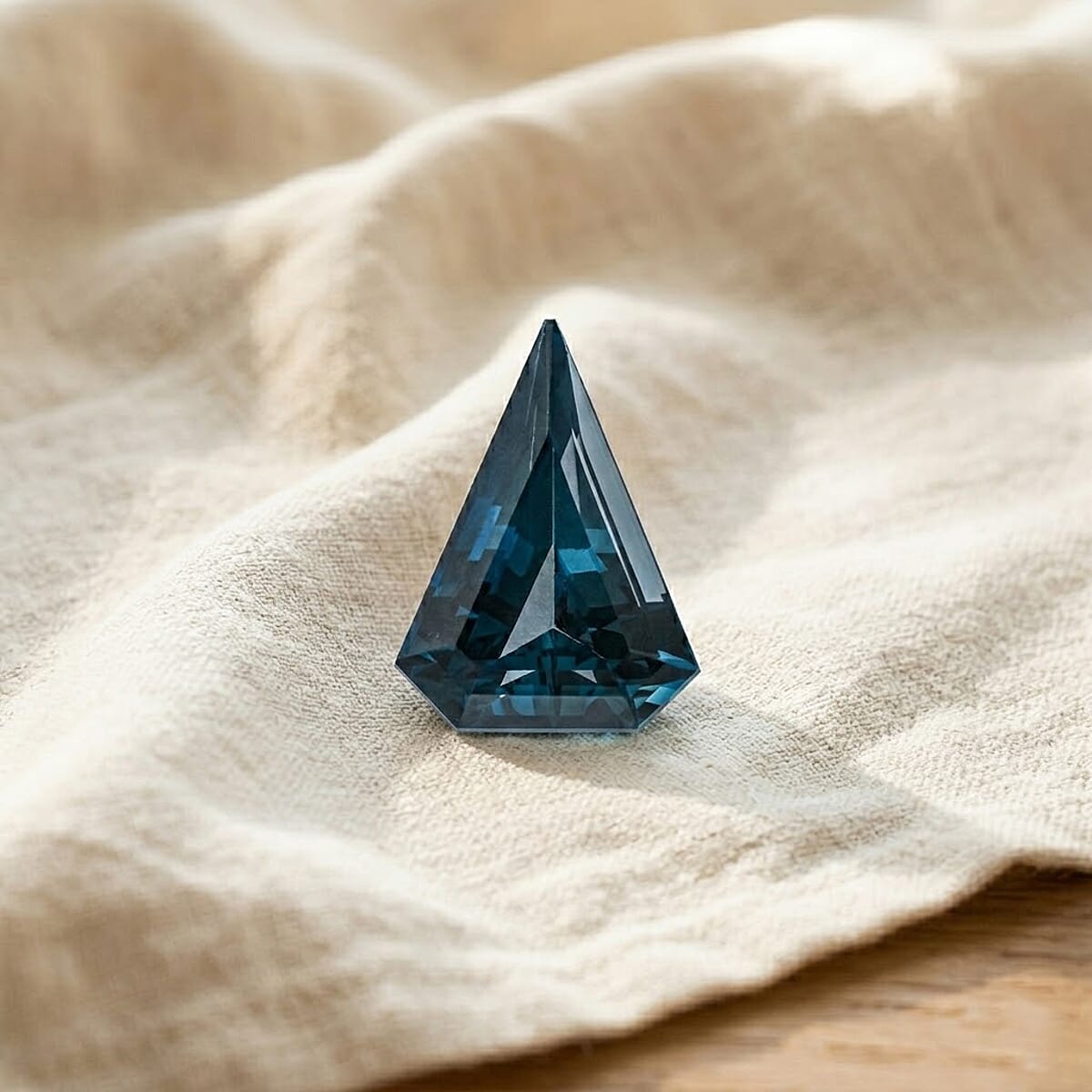 AAAA Chevron Cut London Blue Topaz (Trl 18x13 mm) 8.50 ctw image number 1