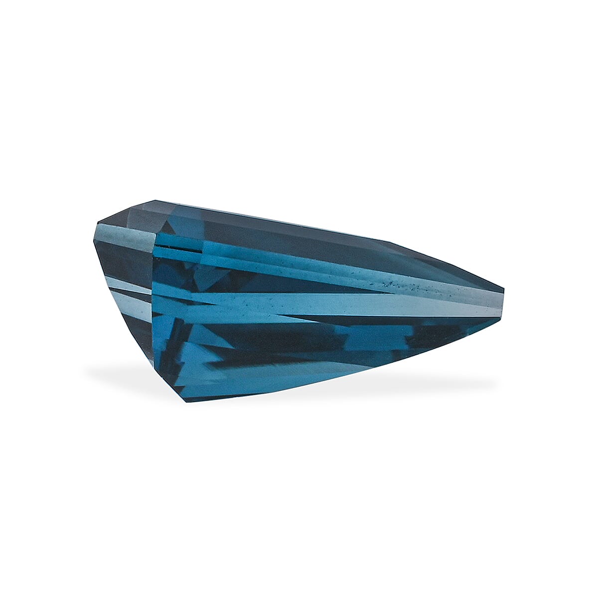 AAAA Chevron Cut London Blue Topaz (Trl 18x13 mm) 8.50 ctw image number 3