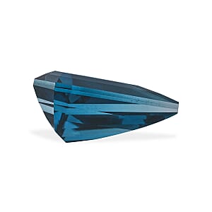 AAAA Chevron Cut London Blue Topaz (Trl 18x13 mm) 8.50 ctw