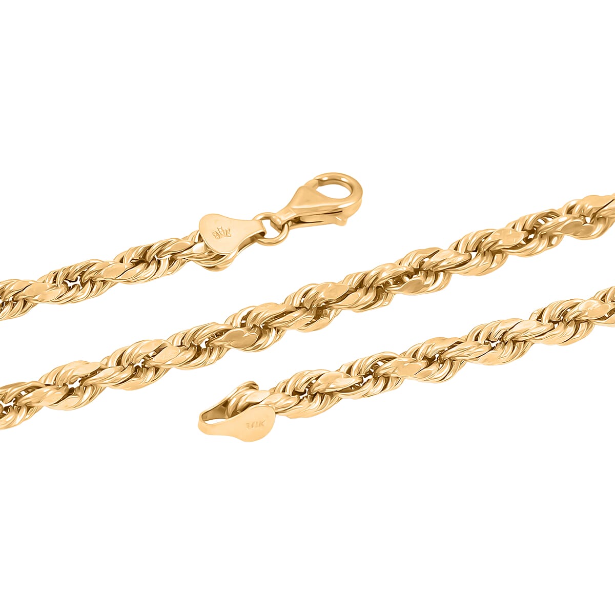 5mm Rope Chain Necklace in 10K Yellow Gold 11.9 Grams (24 Inches) image number 5
