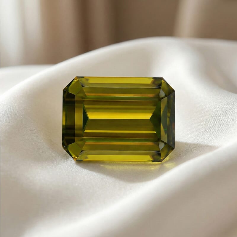 Certified and Appraised AAAA Natural Chrome Sphene (Oct Free Size) 2.00 ctw