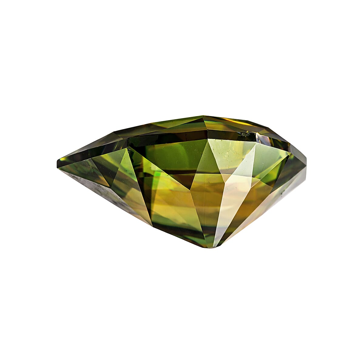 Certified & Appraised AAAA Natural Chrome Sphene (Pear Free Size) 2.00 ctw image number 3
