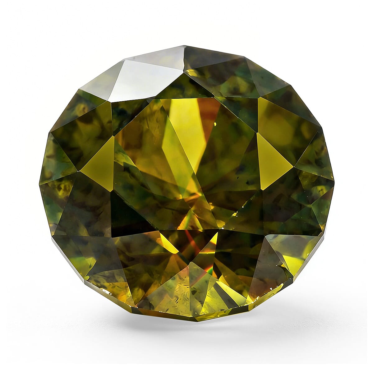 Certified and Appraised AAAA Natural Chrome Sphene (Rnd Free Size) 2.00 ctw