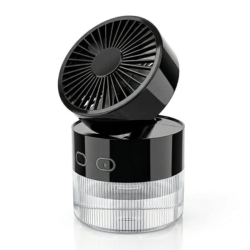 Closeout Nor-tec Desktop Mist Cooling Fan -Black