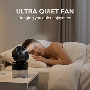 Closeout Nor-tec Desktop Mist Cooling Fan -Black