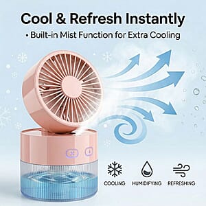 Closeout Nor-tec Desktop Mist Cooling Fan -Beige