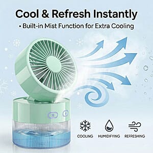 Closeout Nor-tec Desktop Mist Cooling Fan -Green