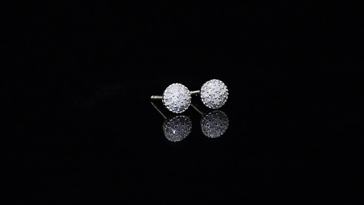 EverTrue Diamond Stud Earrings in Platinum Bond 0.15 ctw