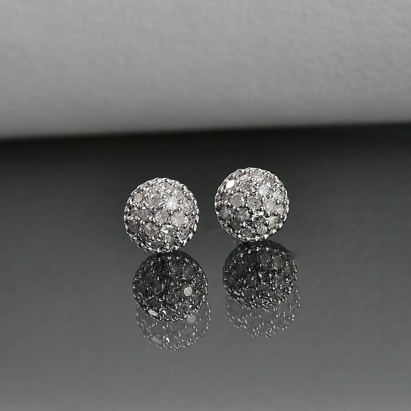 EverTrue Diamond 0.20 ctw Stud Earrings in Platinum Bond