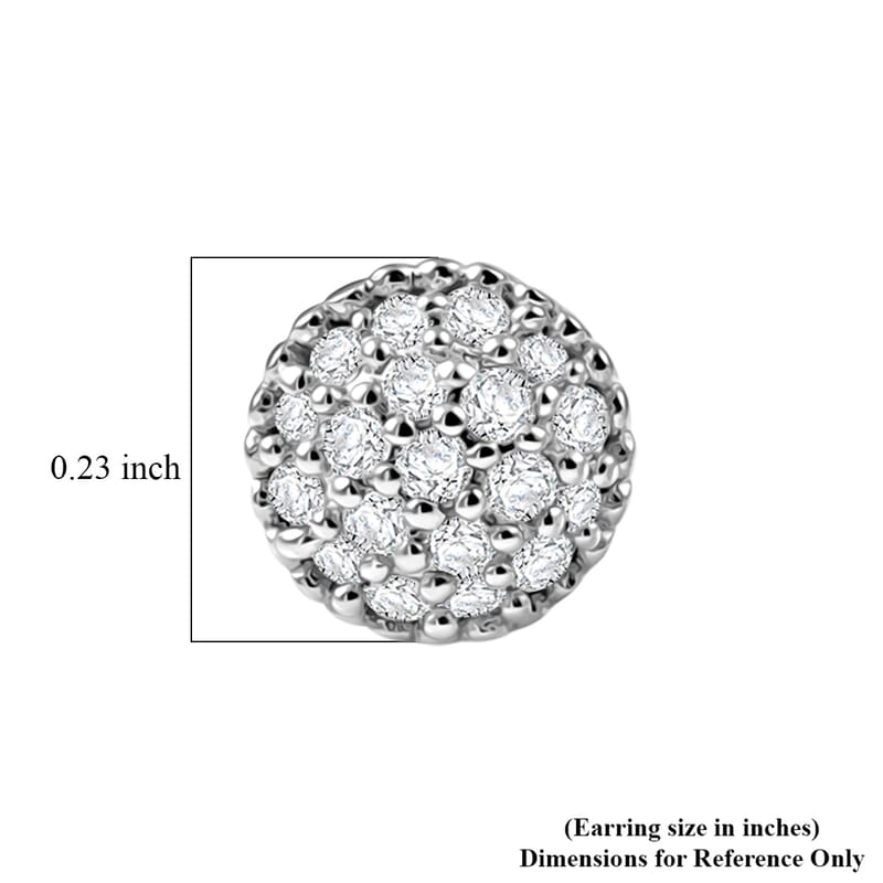 EverTrue Diamond 0.20 ctw Stud Earrings in Platinum Bond