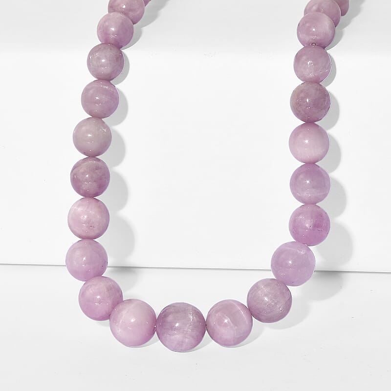 D'Joy Kunzite 340.00 ctw Beaded Necklace in 18K Vermeil Yellow Gold Over Sterling Silver (18-20 Inches)