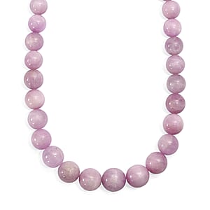 D'Joy Kunzite 340.00 ctw Beaded Necklace (18-20 Inches) in 18K Vermeil Yellow Gold Over Sterling Silver