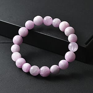 Kunzite 220.00 ctw Beaded Stretch Bracelet