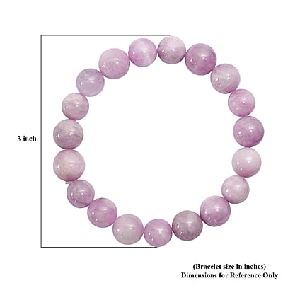 Kunzite 220.00 ctw Beaded Stretch Bracelet