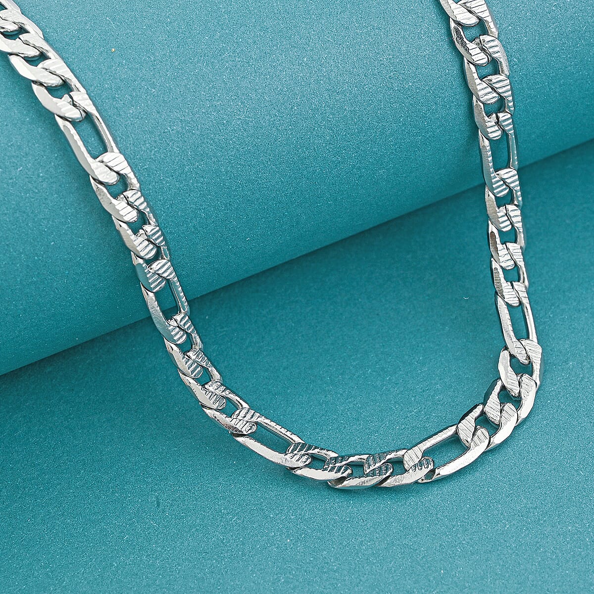 Marine Link Necklace in Stainless Steel 22 Inches  image number 1