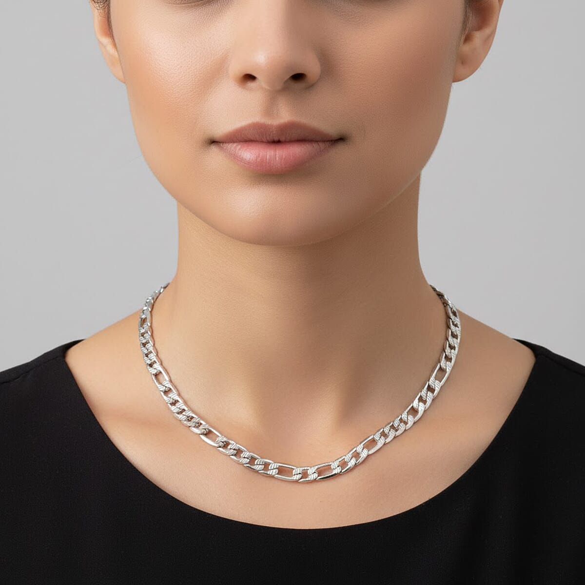 Marine Link Necklace in Stainless Steel 22 Inches  image number 2