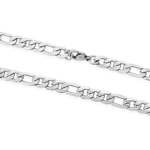 Marine Link Necklace in Stainless Steel 22 Inches 