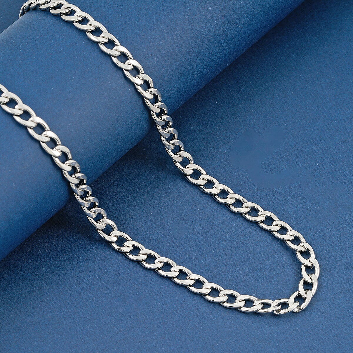 Cuban Chain Necklace in Stainless Steel 22 Inches  image number 1