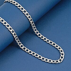 Cuban Chain Necklace in Stainless Steel 22 Inches 