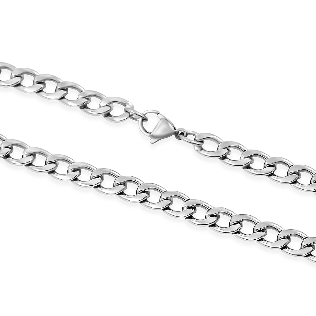 Cuban Chain Necklace in Stainless Steel 22 Inches  image number 3