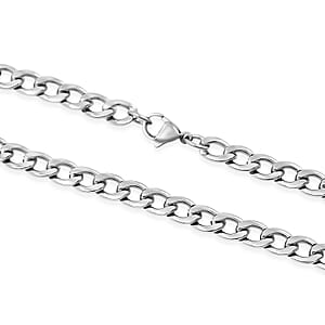 Cuban Chain Necklace in Stainless Steel 22 Inches 