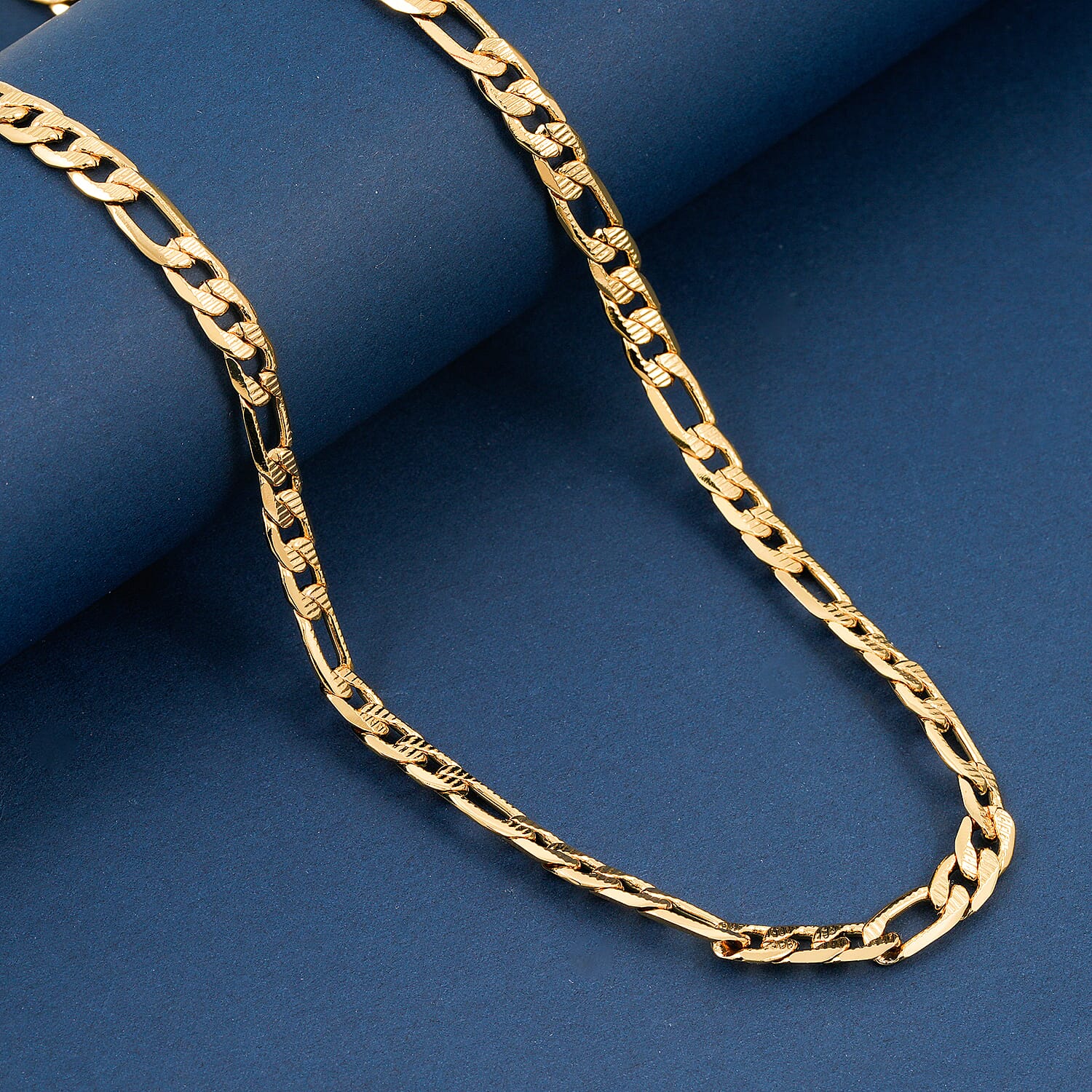 Marine Link Necklace in ION Plated YG Stainless Steel 22 Inches 