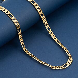 Marine Link Necklace in ION Plated YG Stainless Steel 22 Inches 