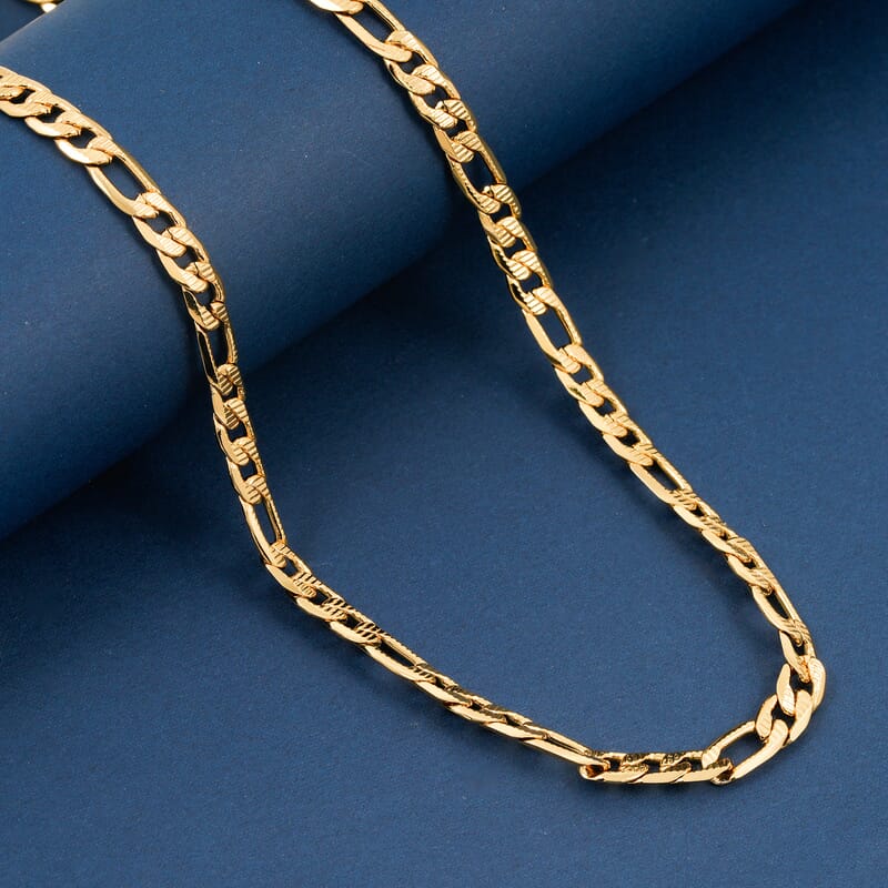 Marine Link Necklace in ION Plated YG Stainless Steel 22 Inches