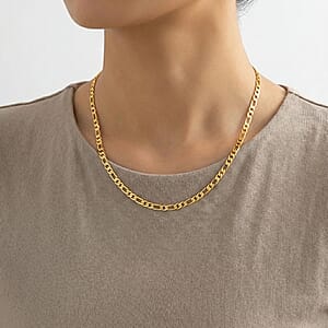 Marine Link Necklace in ION Plated YG Stainless Steel 22 Inches 