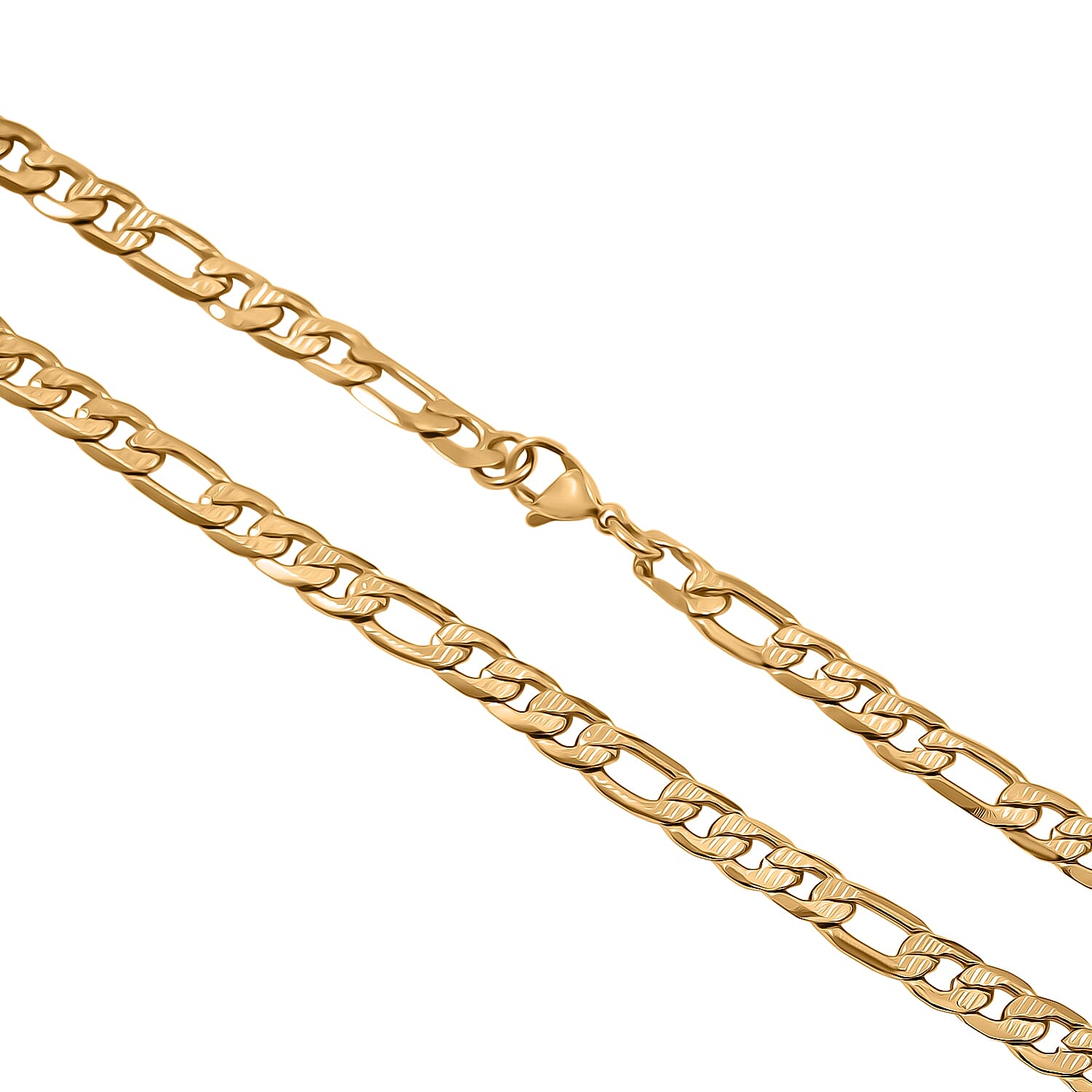 Marine Link Necklace in ION Plated YG Stainless Steel 22 Inches 