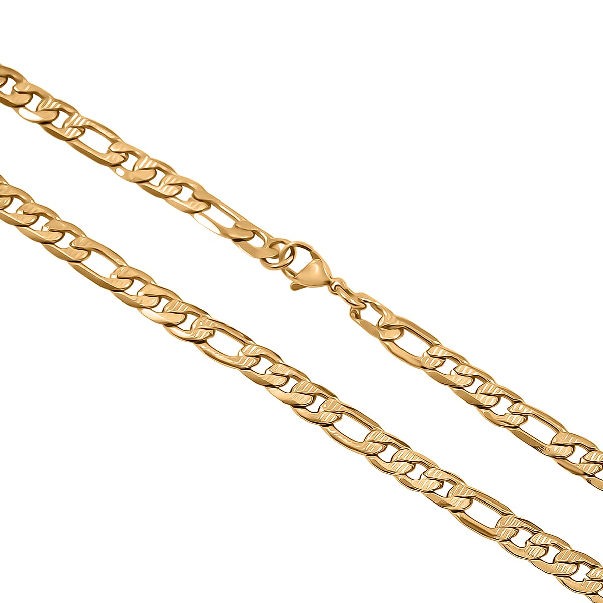 Marine Link Necklace in ION Plated YG Stainless Steel 22 Inches  image number 3